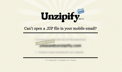 Unzipify - open zip files on your iphone, blackberry and android mobile phone